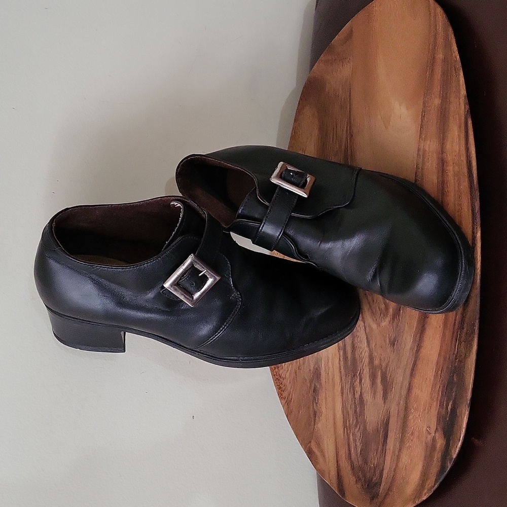 Naot Black Ankle Boots with Silver Buckle